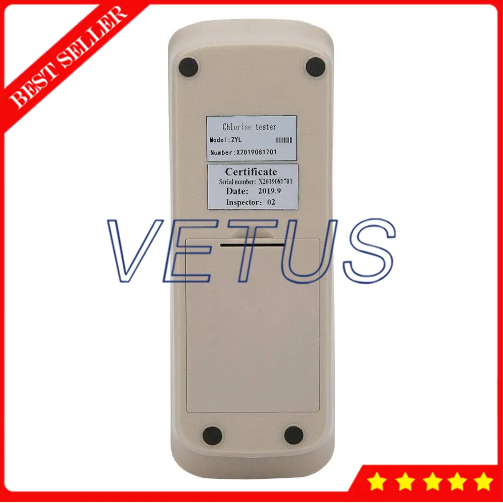 Portable Residual Chlorine Tester Chlorine Detector Analyzer Water Quality Testing Meter Measuring 0-10mg/L