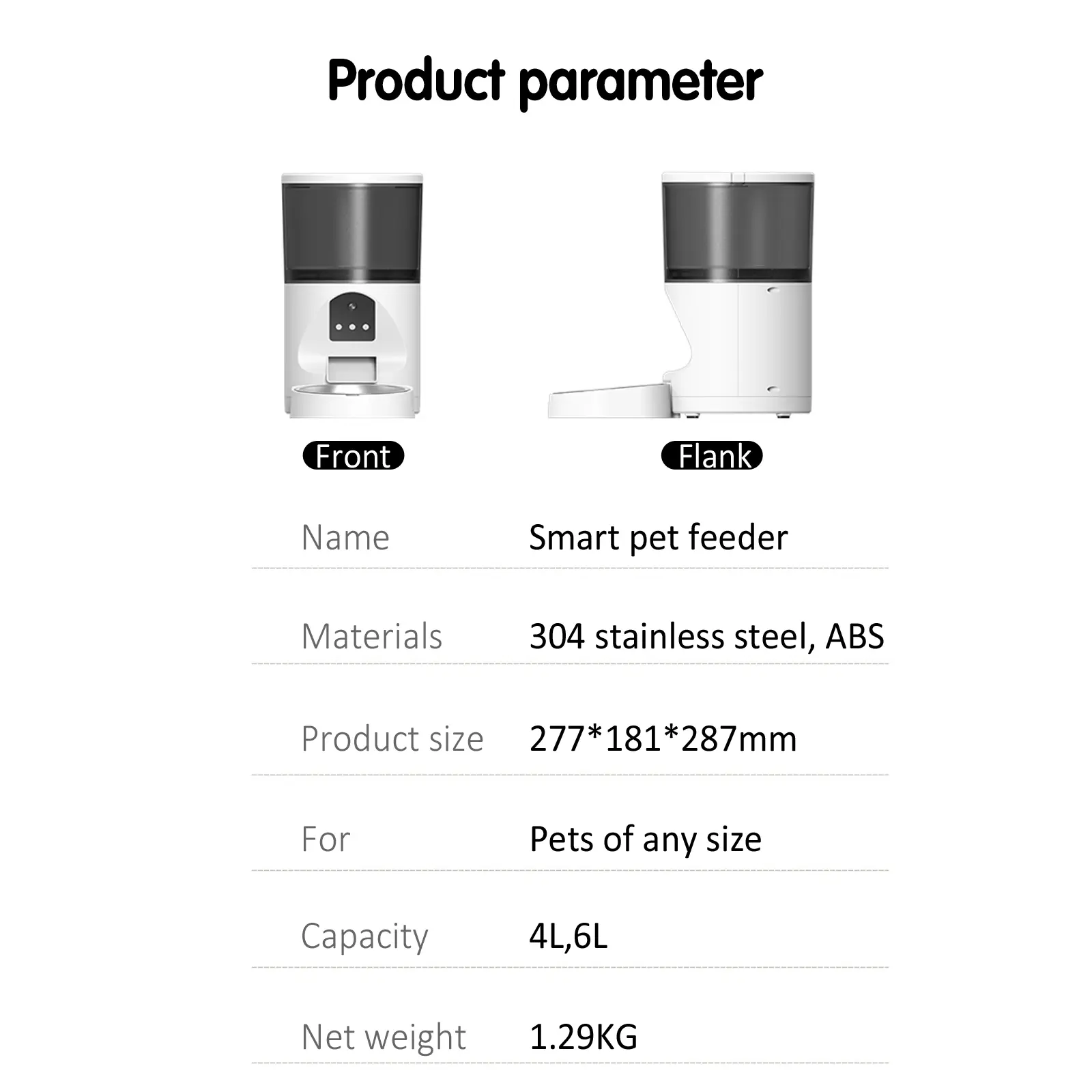 Smart Automatic 3MP Wifi Camera Auto Cat/dog Food Dispenser Multi Pets Feeder with Battery Cctv Camera for Home