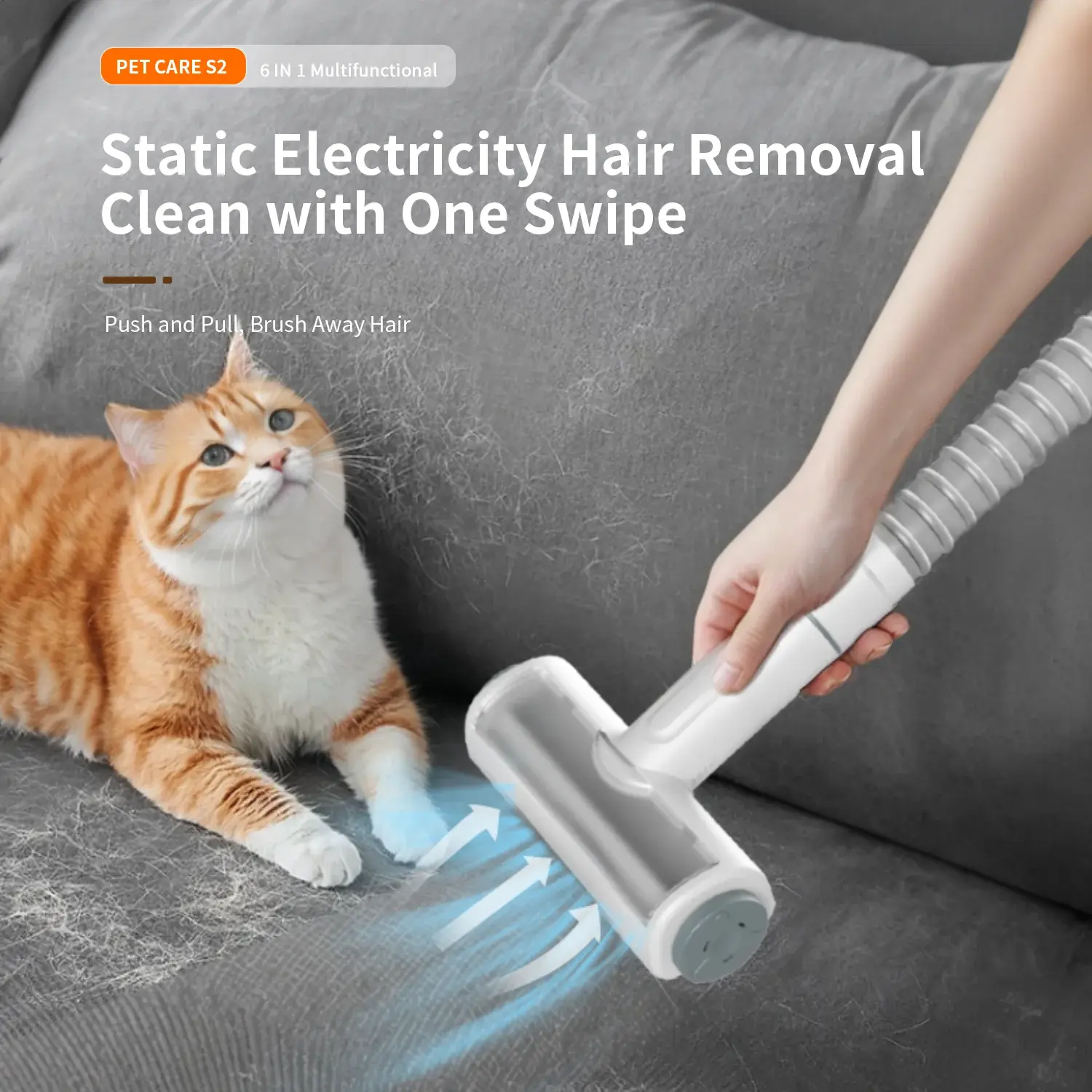 2025 New Pet Products Electric Dog Hair Dryer Deshedding Tool Clipper Brushes Pet Hair Grooming Vacuum Cleaner Kit for Cat Dogs