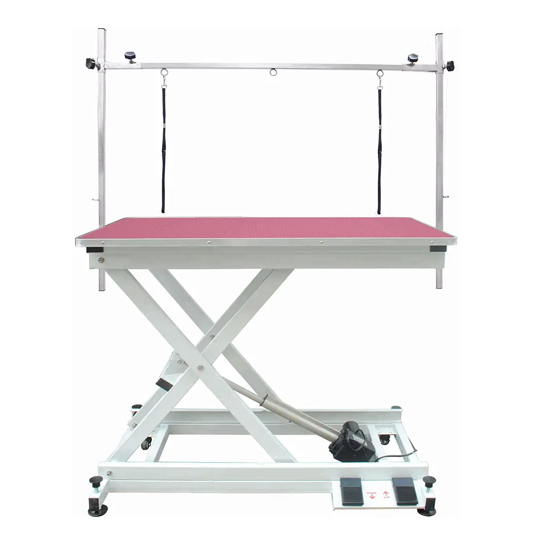 Height Adjustable Dog Pet Beauty Products Professional Electric Hydraulic Large Grooming Table