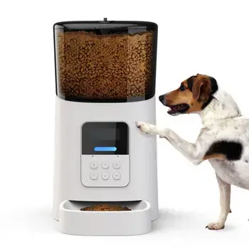 iPetDog 3L Smart Tuya APP Remote Cat and Dog Food Dispenser Timed Quantitative Food Output Automatic Pet Food Feeder