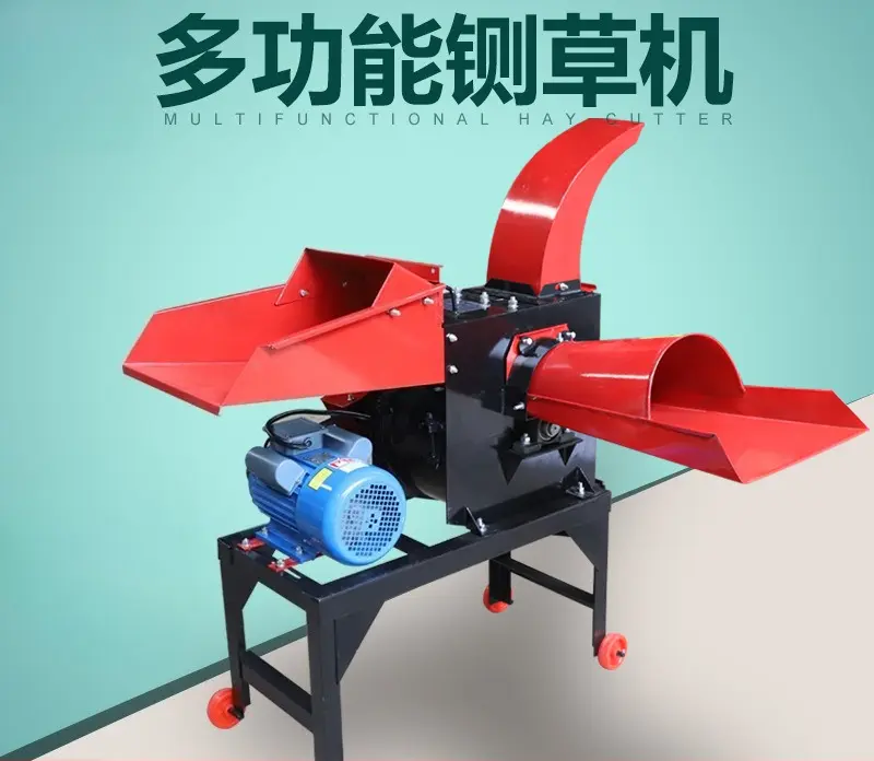 Weiyan Farm use grass cutter straw crusher hay cutter cotton chopping machine cattle cow goat sheep feed electric chaff cutter