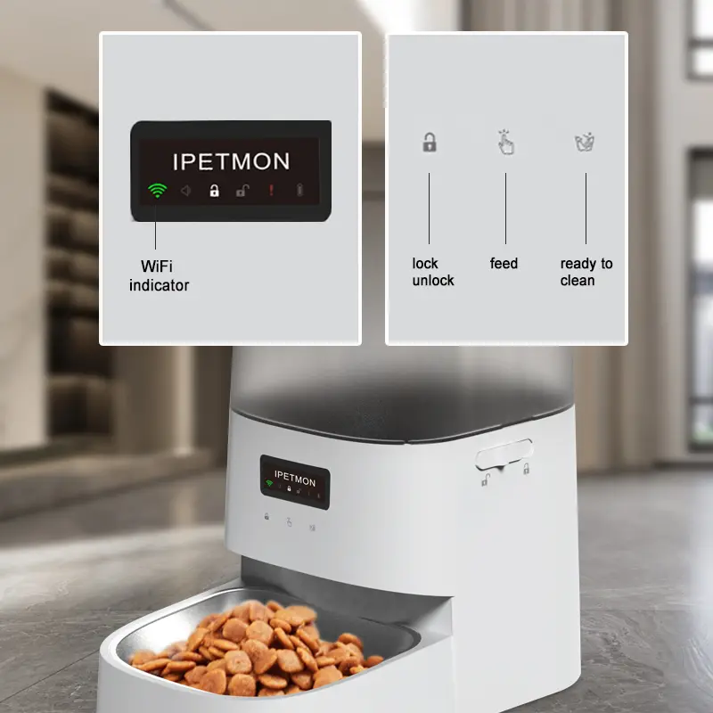 Wholesale OEM 5L Automatic Pet Feeder Smart Pet Cat Dog Self Feede Intelligent Pet Food Dispenser Wifi App Remote
