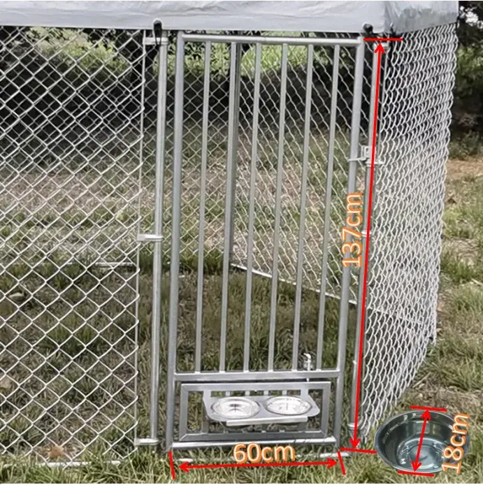High Quality Hexagonal  Iron Dog Cage Sustainable Outdoor Dog Running Cage with Favorable Price Solid Pattern