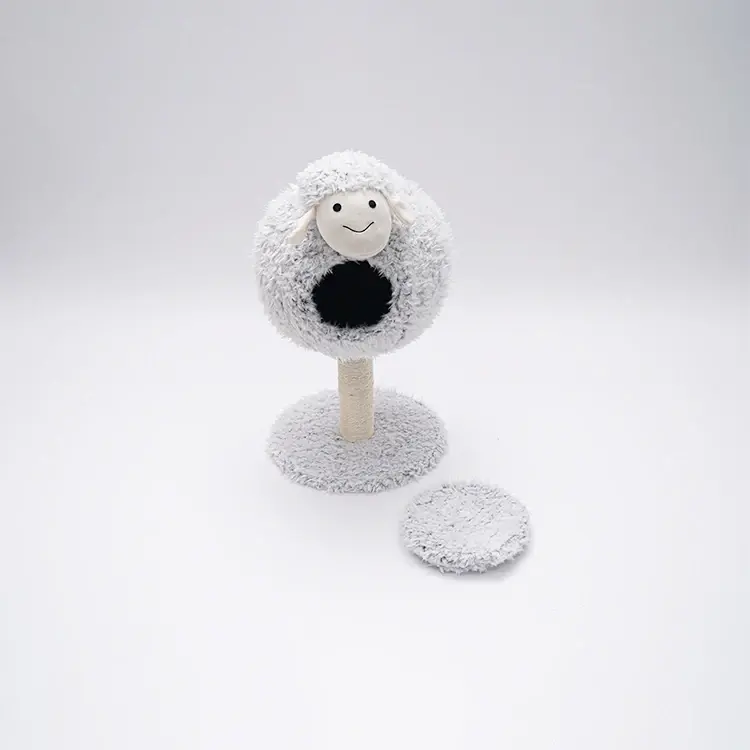 Pet Toys Eco-friendly Wood Scratcher Play Condo Tower Furniture Big Cat Tree House