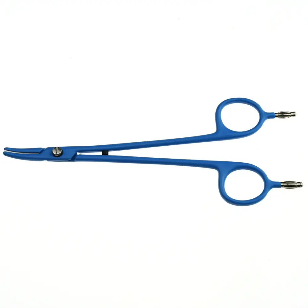 Medical Surgical Fine Vascular Anastomosis Curved Surgical Instruments Haemostatic Forceps Bipolar Dissecting Scissors