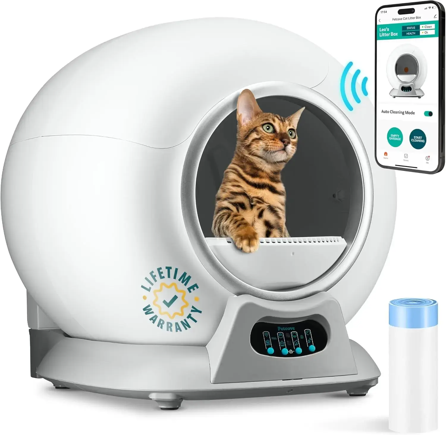 Automatic Cat Litter Box and Accessories Smart App Control Self Cleaning Litter Boxes Cat Sandbox Electronic