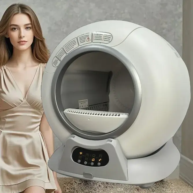 Automatic Cat Litter Box and Accessories Smart App Control Self Cleaning Litter Boxes Cat Sandbox Electronic
