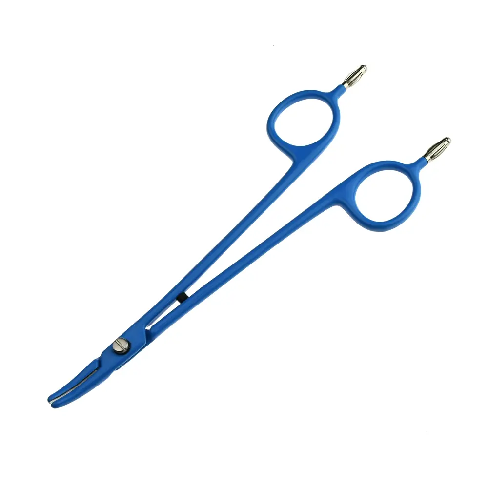 Medical Surgical Fine Vascular Anastomosis Curved Surgical Instruments Haemostatic Forceps Bipolar Dissecting Scissors