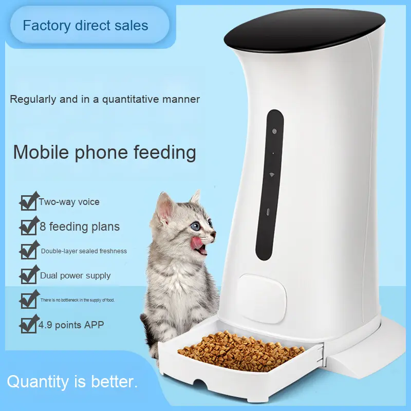 Bestseller WIFI 7.5L Large Capacity Automatic Feeder for Cats Dogs Timed Quantitative Food Bowl for Water Application