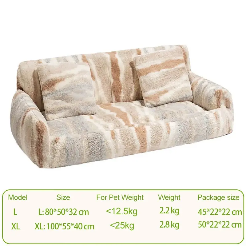 Comfortable Luxury Dog Sofa Disassembled Pet Sofa Bed Cat Sofa Soft Bed for Cat Puppy Pet Supplies Dog Products
