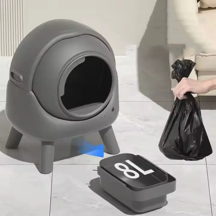 OEM Wholesale Large XL Ventilation Cat Litter Box Wifi APP Automatic Cat Toilet Pan Easy Clean for Home Use