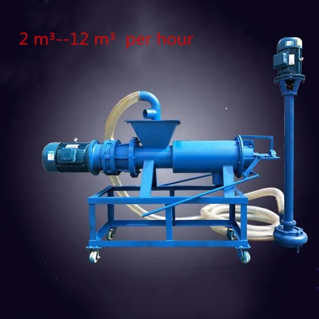 Farm Use Dewatering Extruder Dryer For Chicken Cow Pig Manure Solid Liquid Manure Separator