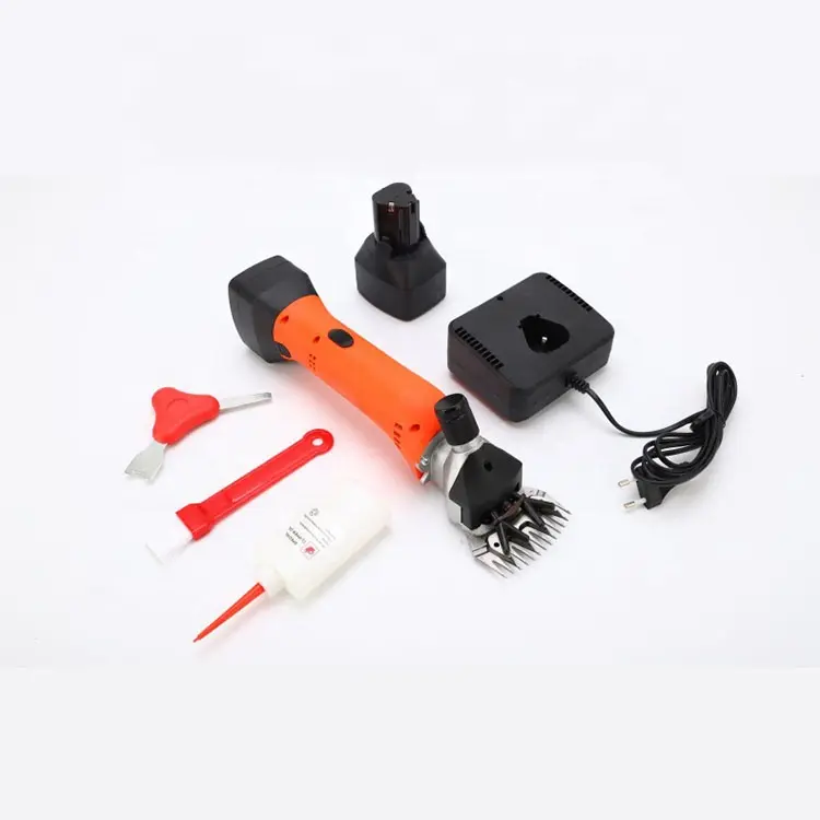 Electric Cordless Sheep Clipper with Battery Animal Hair Shears Goats Pet Wool Shearing Scissors