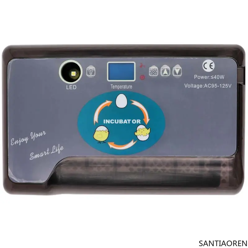 Portable 12  Eggs Incubator Easy Cleaning Hatching Automatic Controller for Incubator Eggs