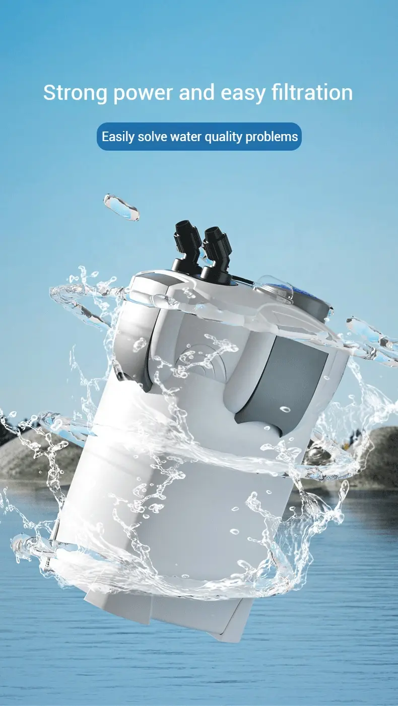 Aquarium Filter Bucket External Filter with Filter Cotton Water Pump Water Pipe Fish tank