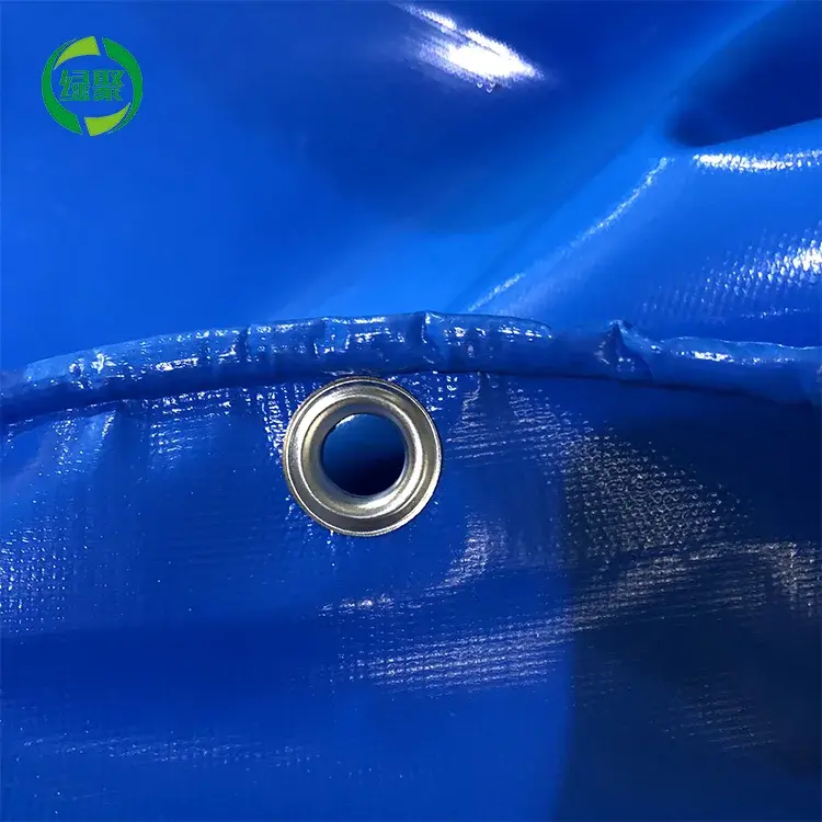 Foldable Round Pvc Tarpaulin Liner For Biofloc Fish Tank 10000 ltr Fish Farming Tank