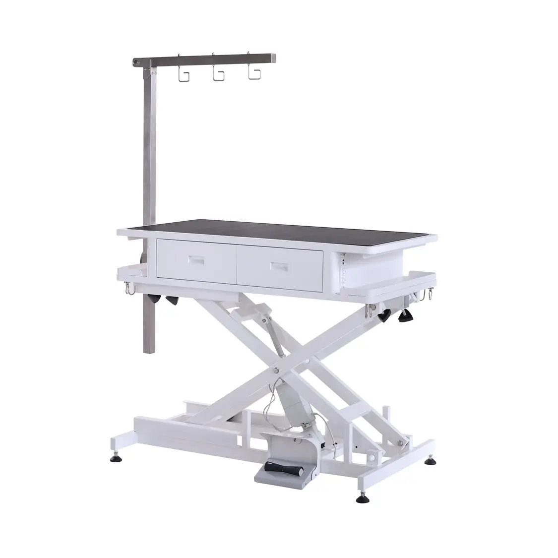 Dog Grooming Table with 4 Soft-close Drawers Electric Dog Table in Grooming Salon Pet Grooming Table without Wheels