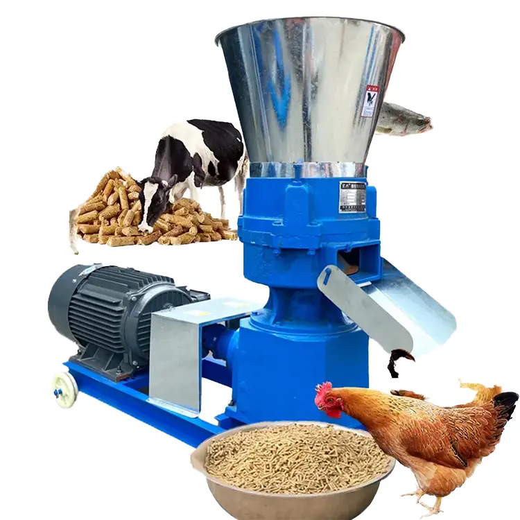 New 220V Small Home Breeding Feed Processing Equipment Making Straw Corn Capsules for Chicken Duck Rabbit Pig Sheep Cattle