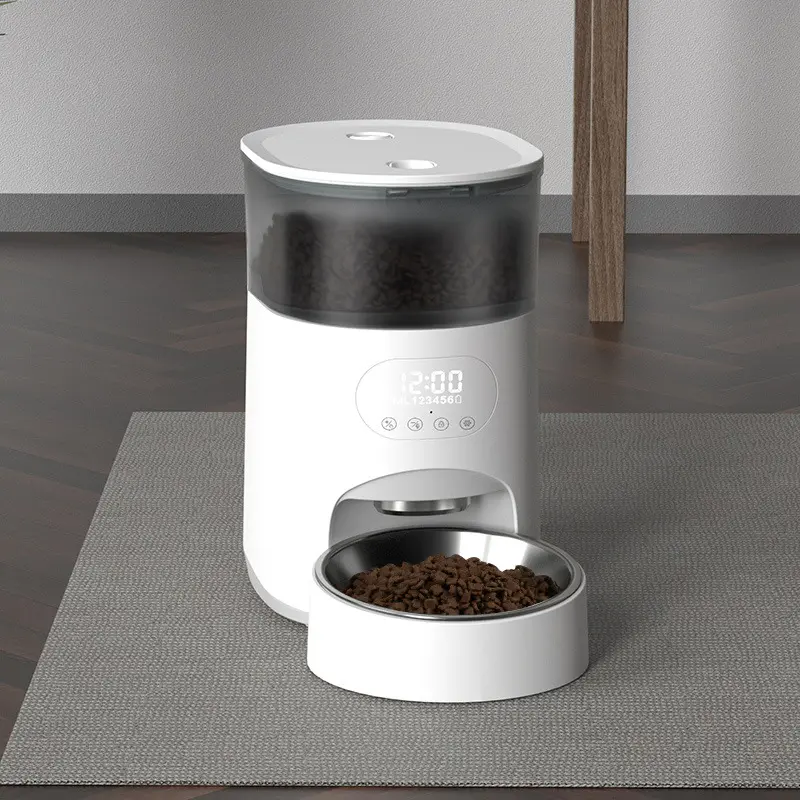 Factory Direct Sale 4L Large Capacity Smart Pet Feeder Touch Button Model for Cat Dog Eco-Friendly Timed Quantitative Water