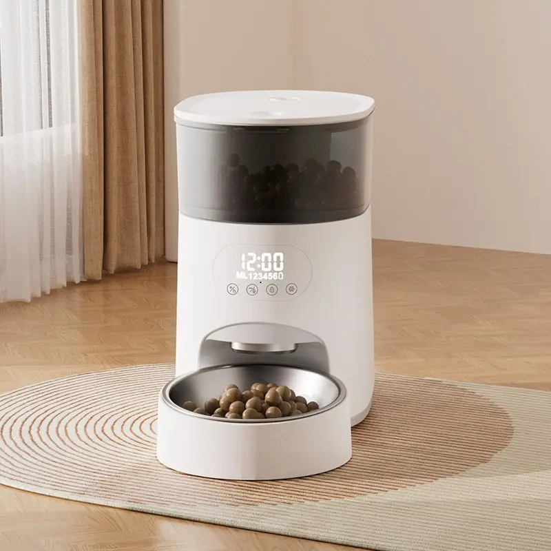 Factory Direct Sale 4L Large Capacity Smart Pet Feeder Touch Button Model for Cat Dog Eco-Friendly Timed Quantitative Water