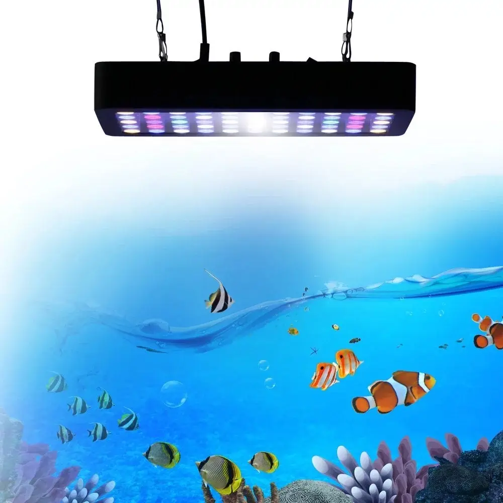 Avatar 165w Full Spectrum Panel Led Aquarium Light Dimmer Change Spectrum Coral Reef Light Fish tank Salt Water Lamp for Plants