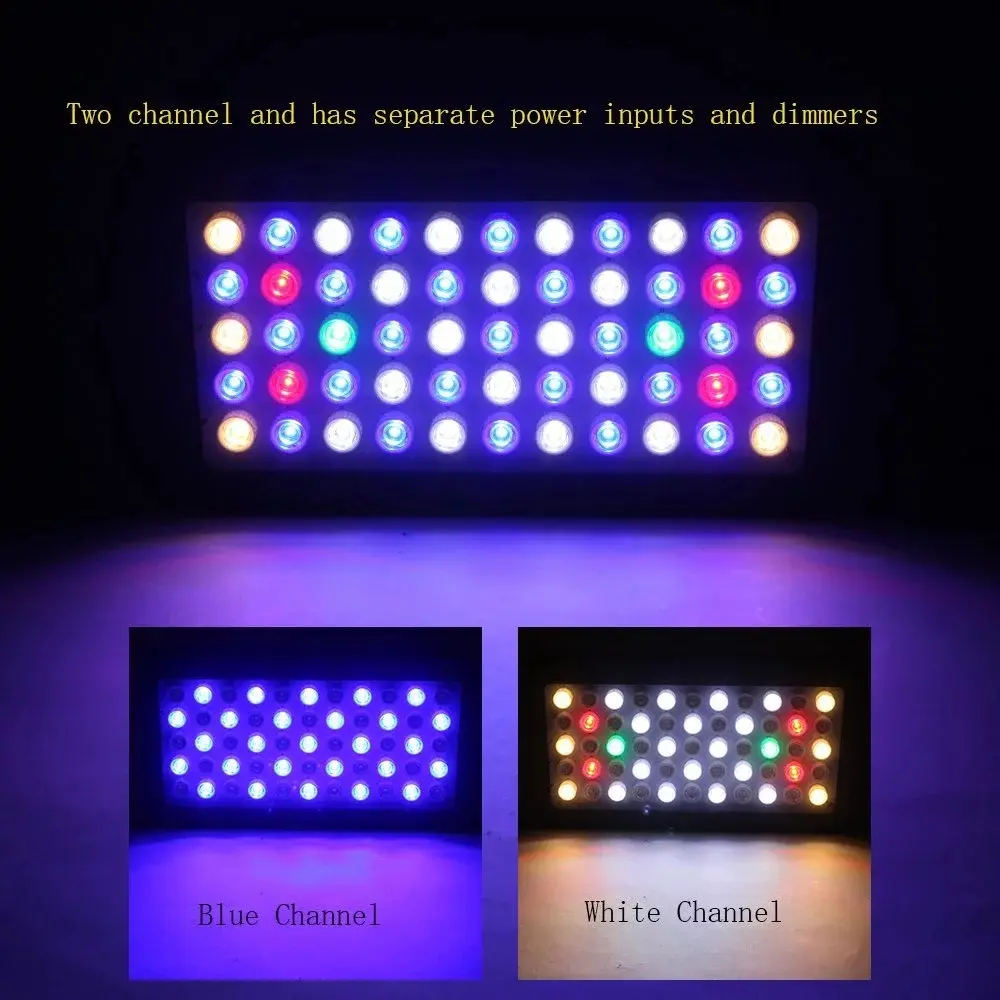 Avatar 165w Full Spectrum Panel Led Aquarium Light Dimmer Change Spectrum Coral Reef Light Fish tank Salt Water Lamp for Plants