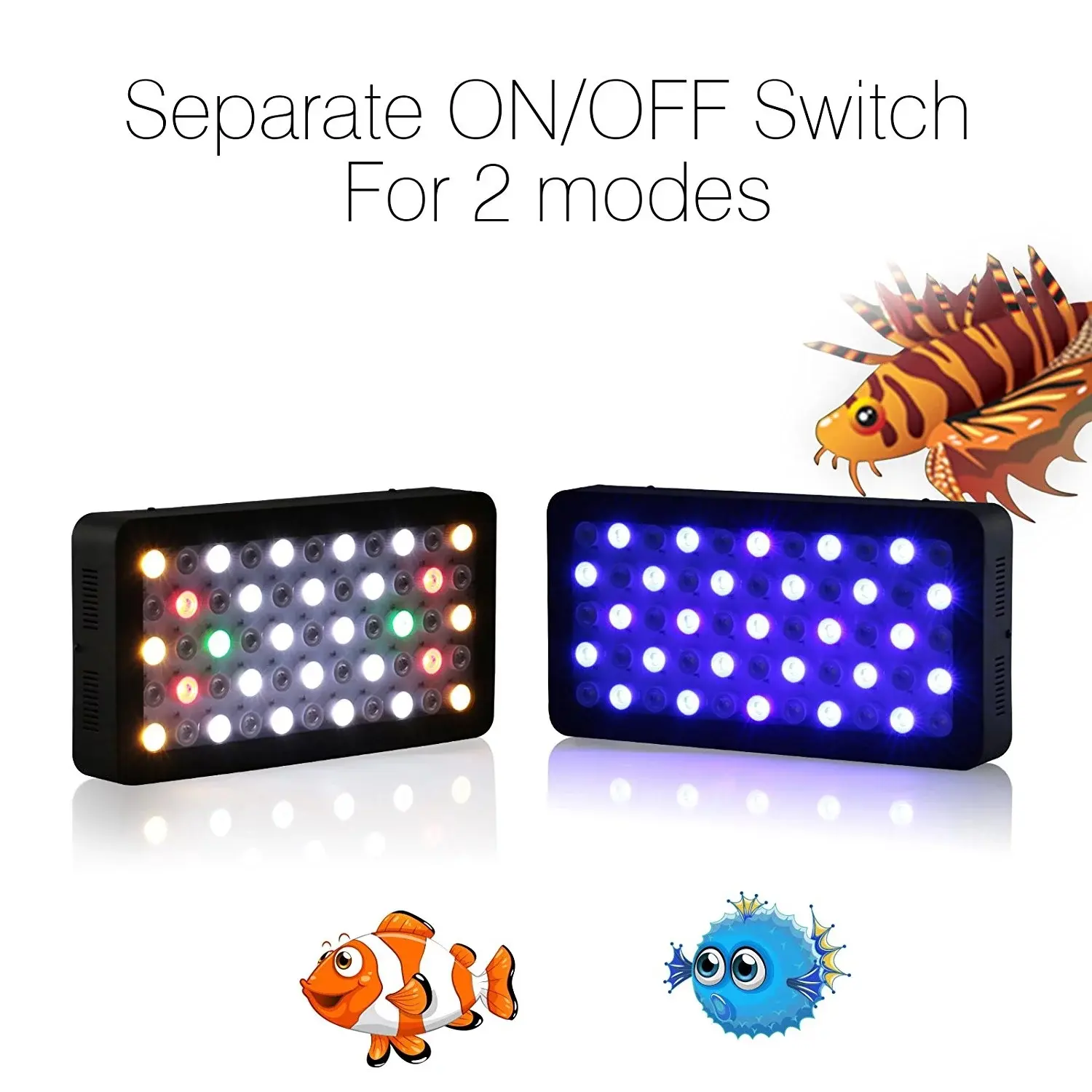 Avatar 165w Full Spectrum Panel Led Aquarium Light Dimmer Change Spectrum Coral Reef Light Fish tank Salt Water Lamp for Plants