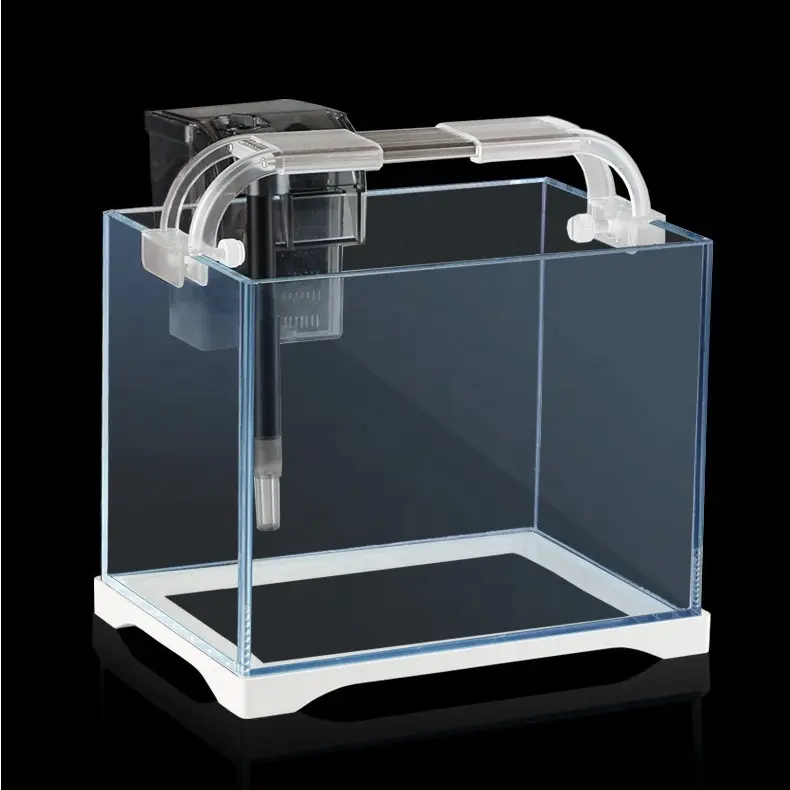 50cm Low Iron Glass (31L/8.2 US Gal) Portable Table Aquarium Fish Tank with LED Light