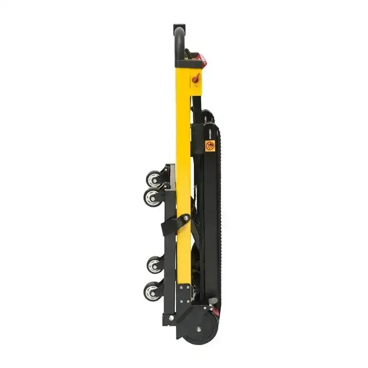 Aluminum Alloy Electric Stair Climbing Trolley Fold Foldable Hand Trolley to Transport Goods Up and Down Stairs