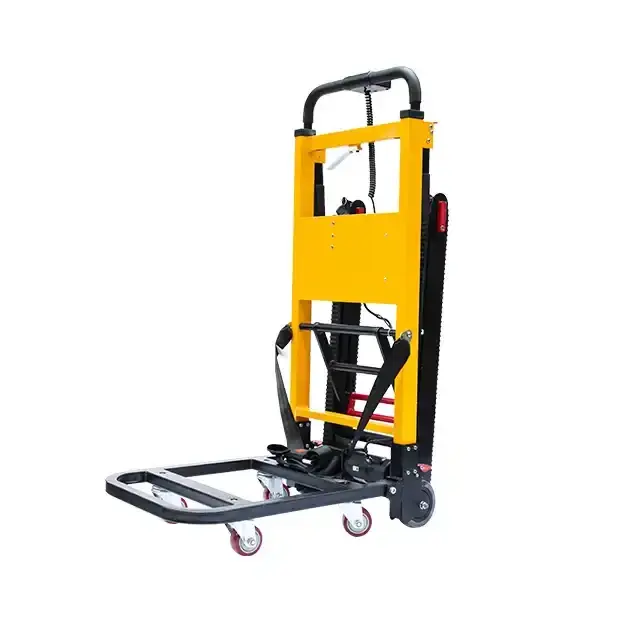 Aluminum Alloy Electric Stair Climbing Trolley Fold Foldable Hand Trolley to Transport Goods Up and Down Stairs
