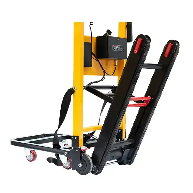 Aluminum Alloy Electric Stair Climbing Trolley Fold Foldable Hand Trolley to Transport Goods Up and Down Stairs