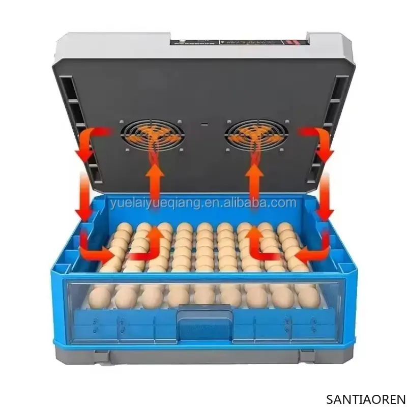 Higher Hatching Rate  Automatic Water Supply 98 Capacity Egg IncubatorAutomatic Intelligent Small Home Incubator 220V/110V/12V