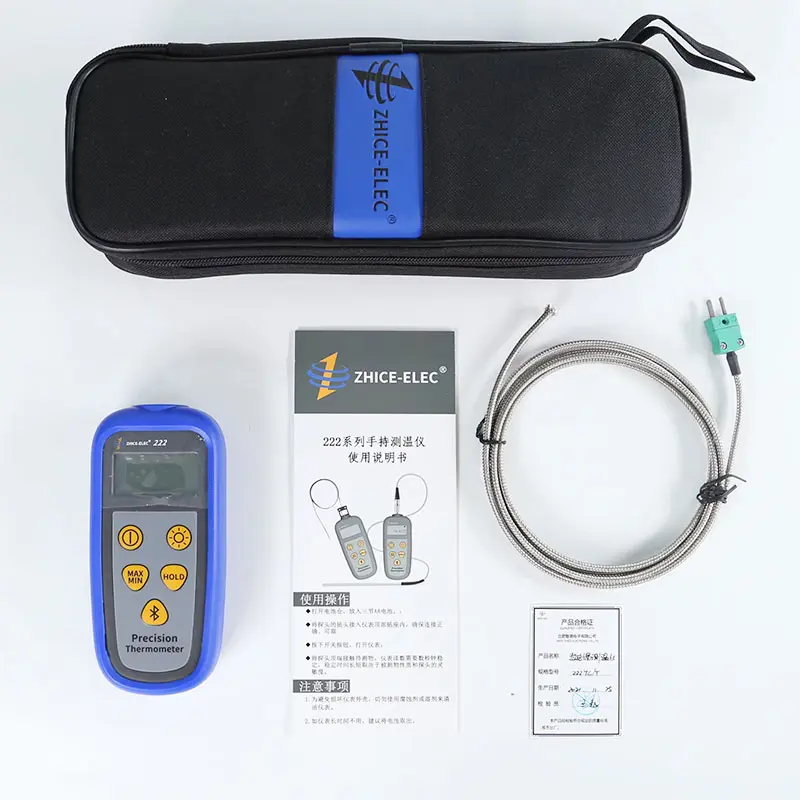 High Precision Handheld Industrial Digital Thermometer Thermocouple 0.1℃ K Type -100-1372℃ Temperature Measurement