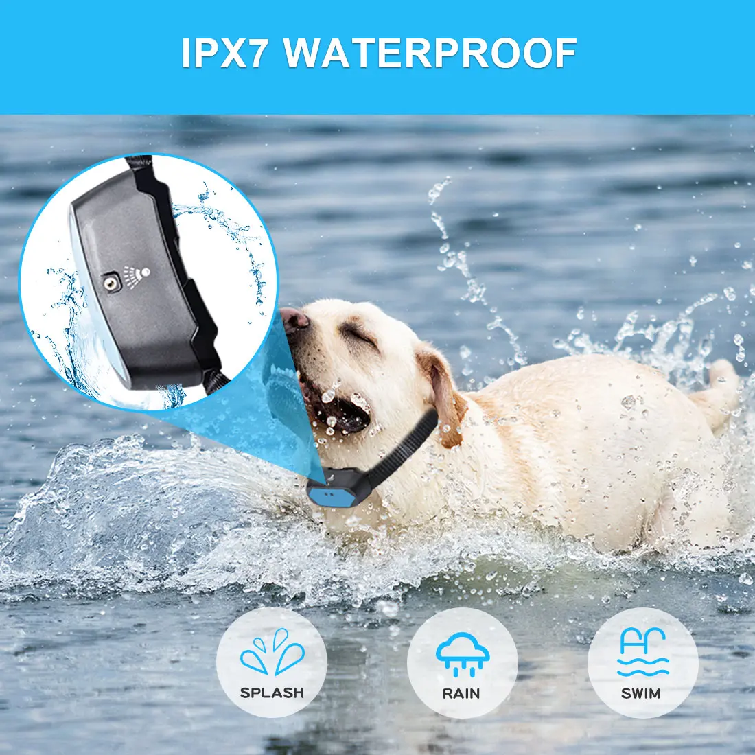 2023 Pet Products Remote Dog Training Collar Waterproof Rechargeable Spray Anti Barking Device Trainer for Dogs