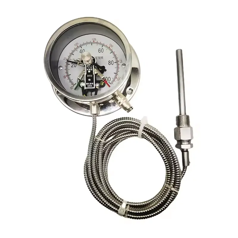 Electric Contact Pressure Type Thermometer, Transformer, Remote Thermometer for Boiler Use