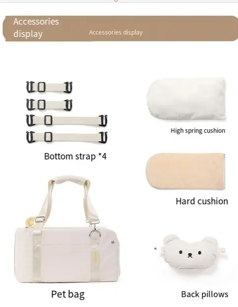 Multifunctional Pocket Soft Folding Pet Travel Tote Bag, Can Carry Pet Tote Bag, Large Capacity High Appearance Level