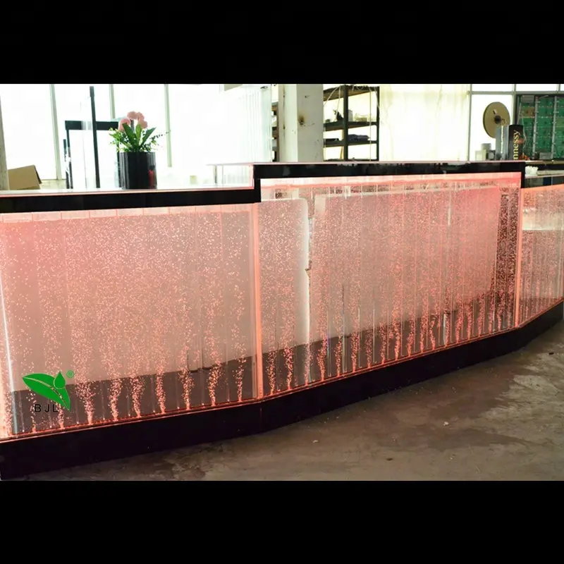 New Design Modern Glowing Light up Aquarium Fish tank bar Counter