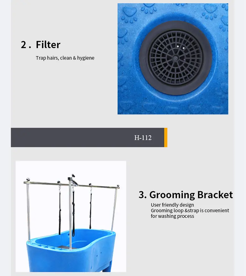 Pet Shop Salon Bathing Tub Cat Dog Spa Washing Station Plastic Electric Lifting Cleaning Puppy Pet Grooming Bathtub