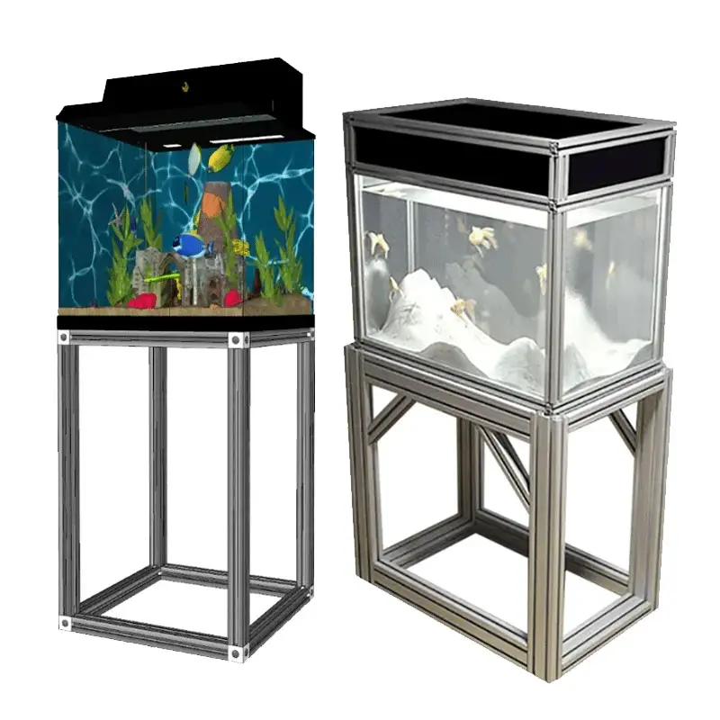 Fish Tank Wholesale Ecological Aquarium Glass Fish Tank Table Fiberglass Fish Farming Tank Aquarium With High Quality