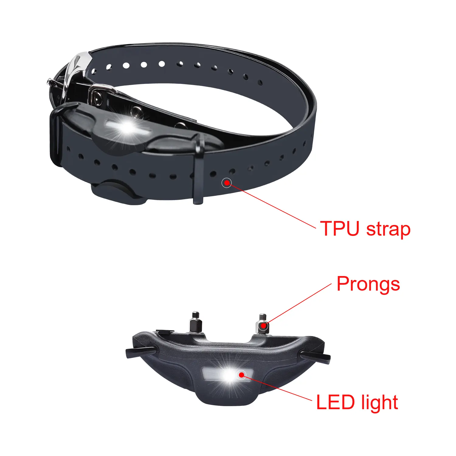 2 Receiver Rechargeable 2000M LED Beep Vibrate Shock Control Remote Dog Training Collar
