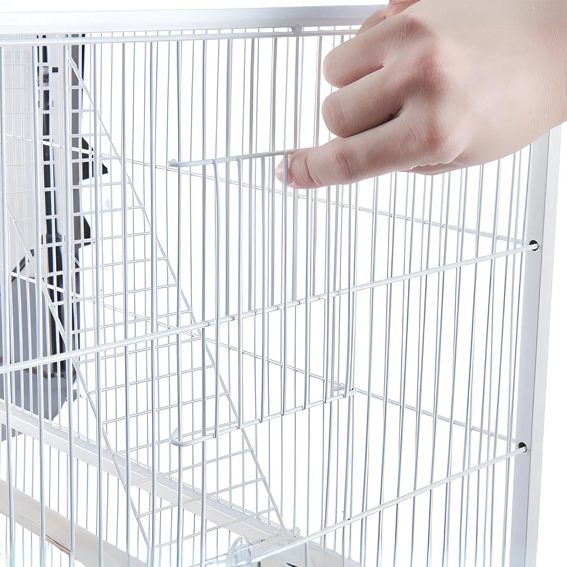 Bird cage parrot supplies extra large three floor layer cage for bird playing and breeding and squirrel cage with separate shelf
