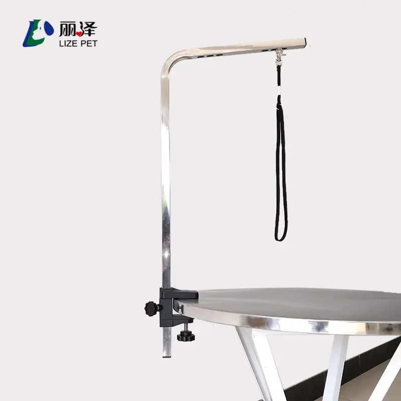 Stainless Steel Round Table Hydraulic Lifting Pet Grooming Tables Puppy Grooming for Sale Pet Supplies Cat Beauty Table