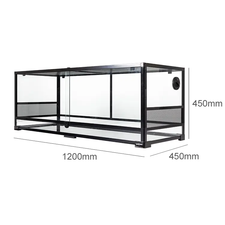 Factory Direct Best Reptile Enclosures Small Chameleon Cage Glass Tank for Crawler Reptiles PVC PET Materials Reasonable Price