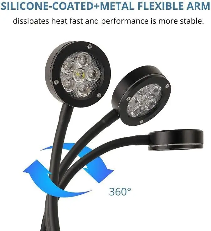 LED Aquarium Light - Coral Reef LED Fish Tank Light Saltwater Marine Nano Aquarium LPS SPS Lighting 18 Watts