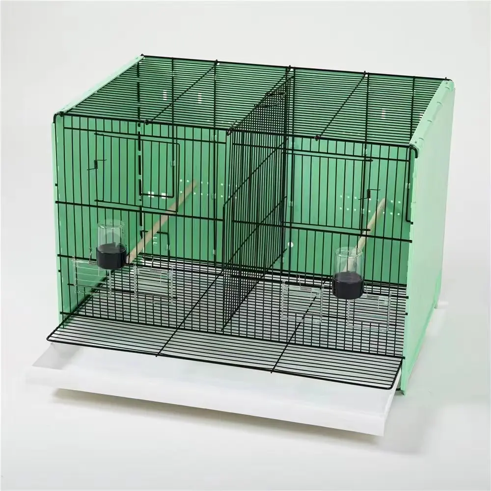 23 Inch Double Flight Stackable Sidebord Breeding Bird Cage Carton Package DOT Sustainable Snap Button