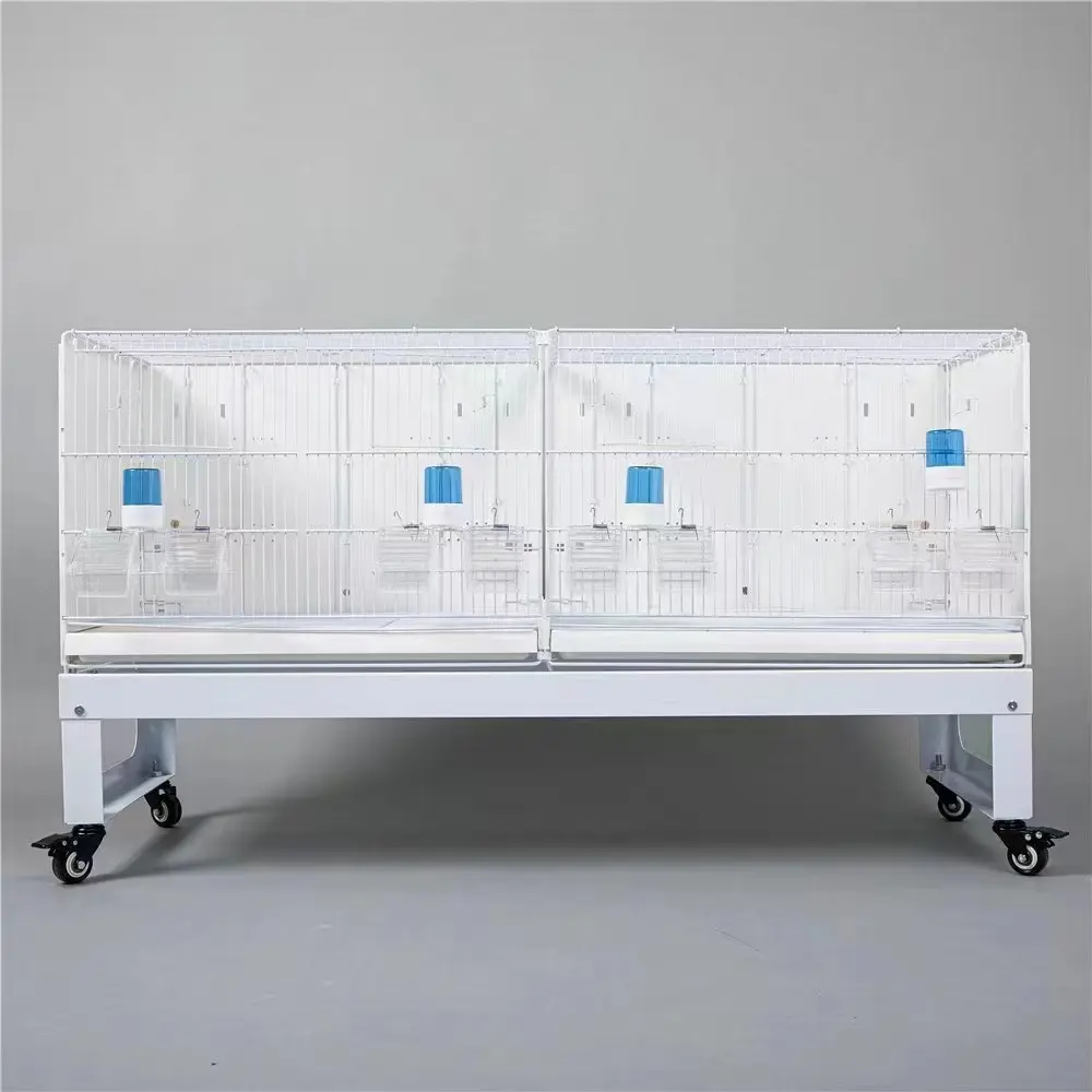 23 Inch Double Flight Stackable Sidebord Breeding Bird Cage Carton Package DOT Sustainable Snap Button