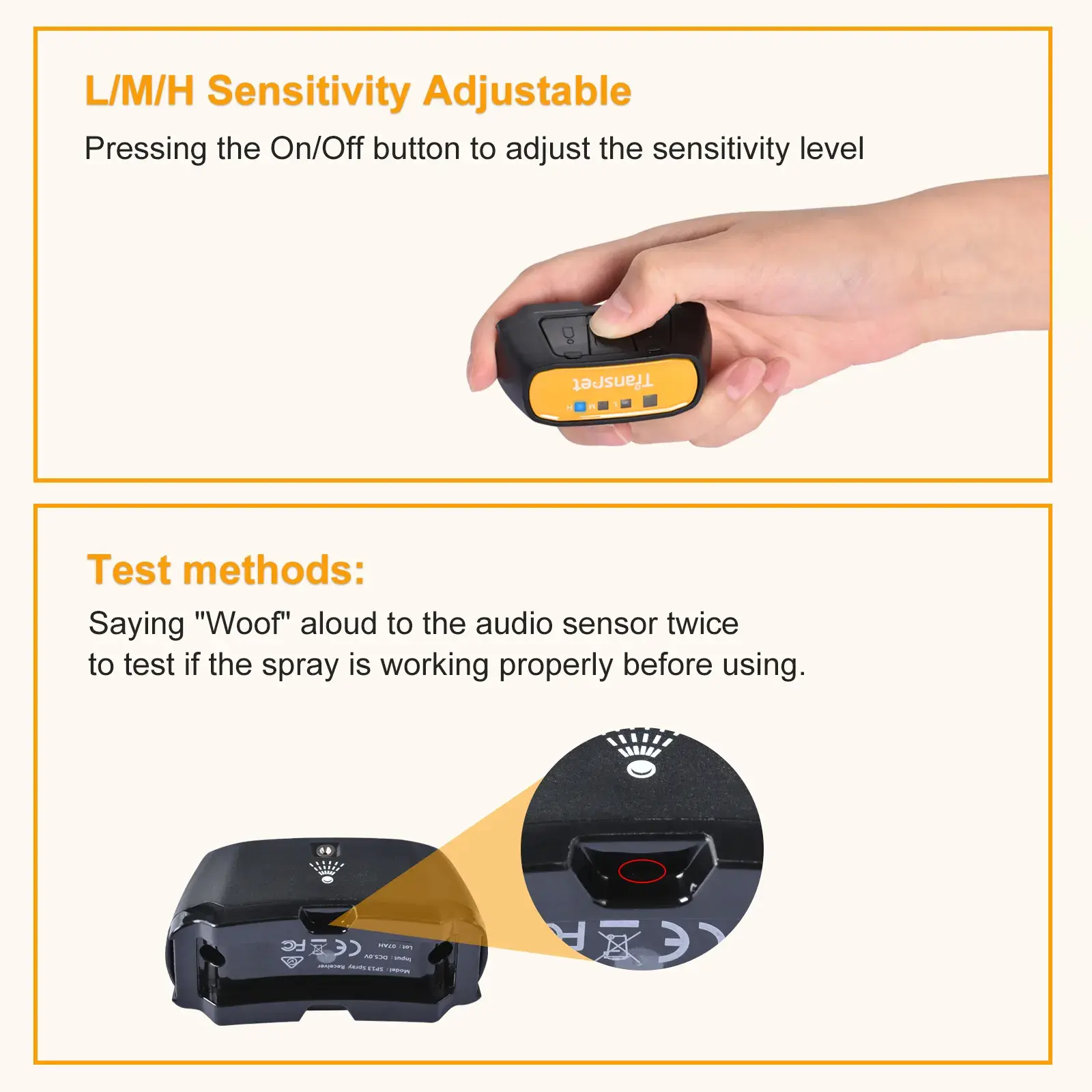 Rechargeable 2 in 1 Remote Control Spray Bark Control Dog Collar and Automatic No Bark Device for Dogs