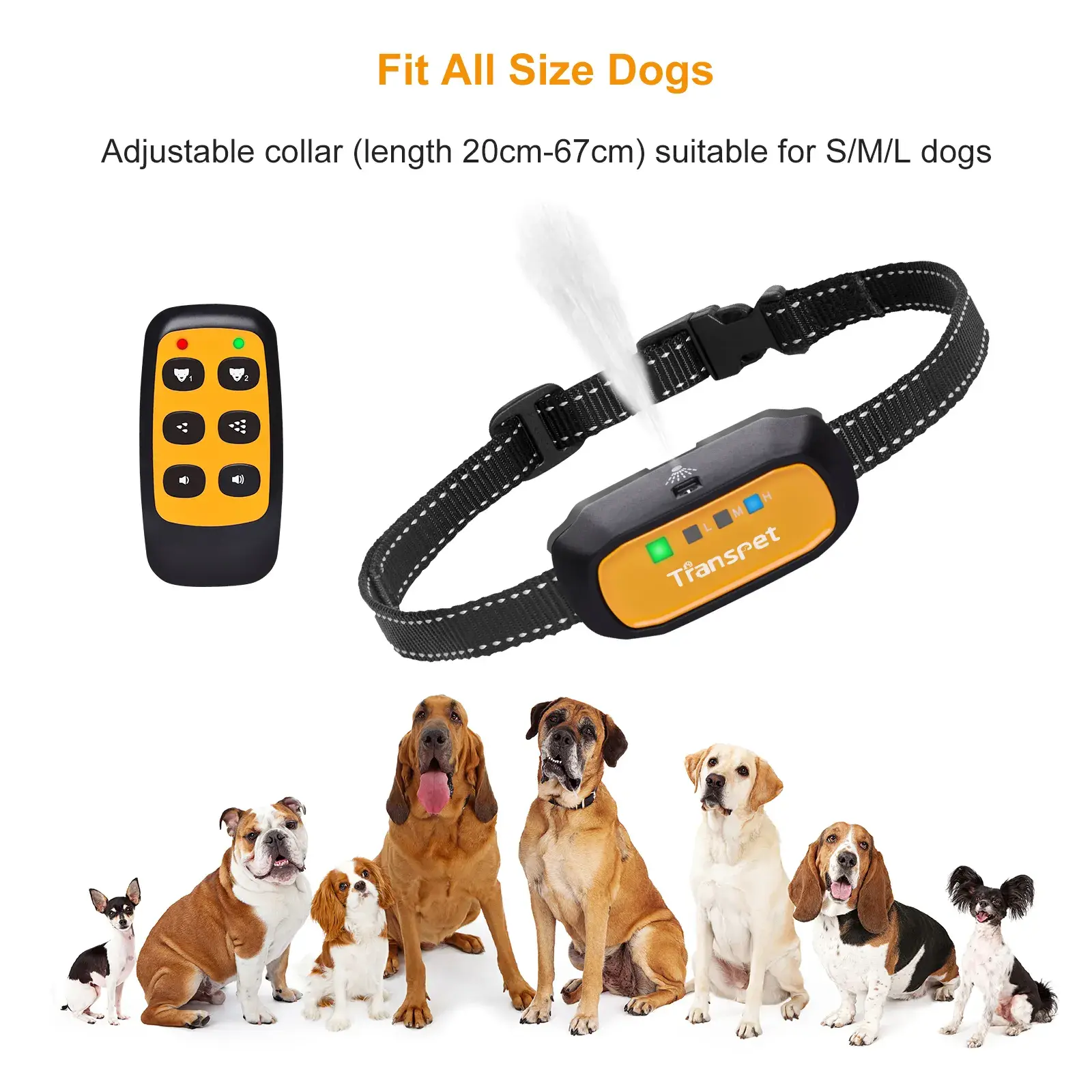Rechargeable 2 in 1 Remote Control Spray Bark Control Dog Collar and Automatic No Bark Device for Dogs
