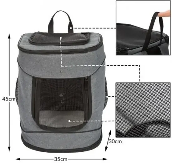 Pet Carrier Backpack Bag for Small Dogs Cats Puppies with Mesh Window